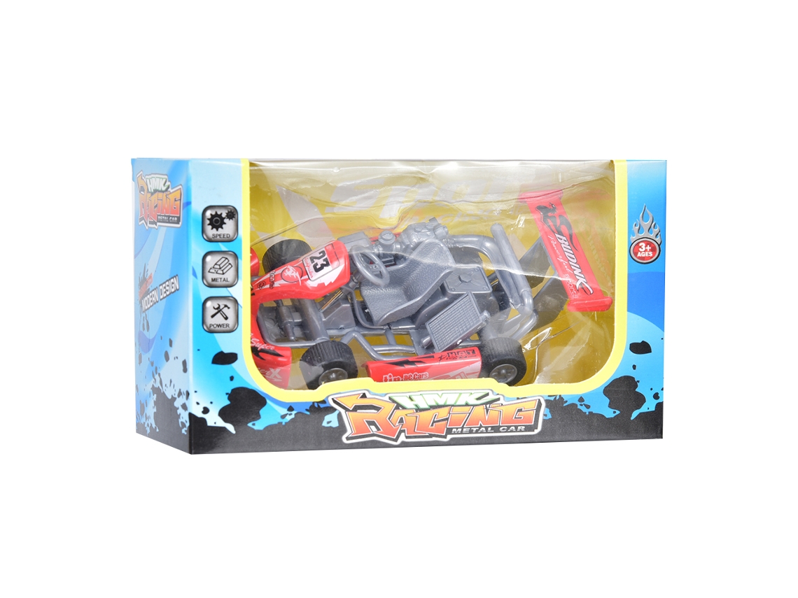 Modelo De Carro De Liga 1:32 Kart De Corrida Pull Back Sem Marca
