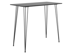 Bar Table, Bar Tables Vidaxl Preto Mdf (n/a)