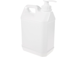 Frasco Com Bomba Dosadora De 2,5l, Recipiente Químico De Grande Formato, Plástico Branco.