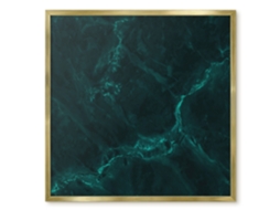 Magnetic Board Black Marble For The Living Room Espelharte (50x50 Cm)