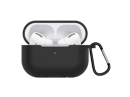 Capa protetora de silicone sólido para fones de ouvido AirPods Pro, com gancho GIECY (branca)