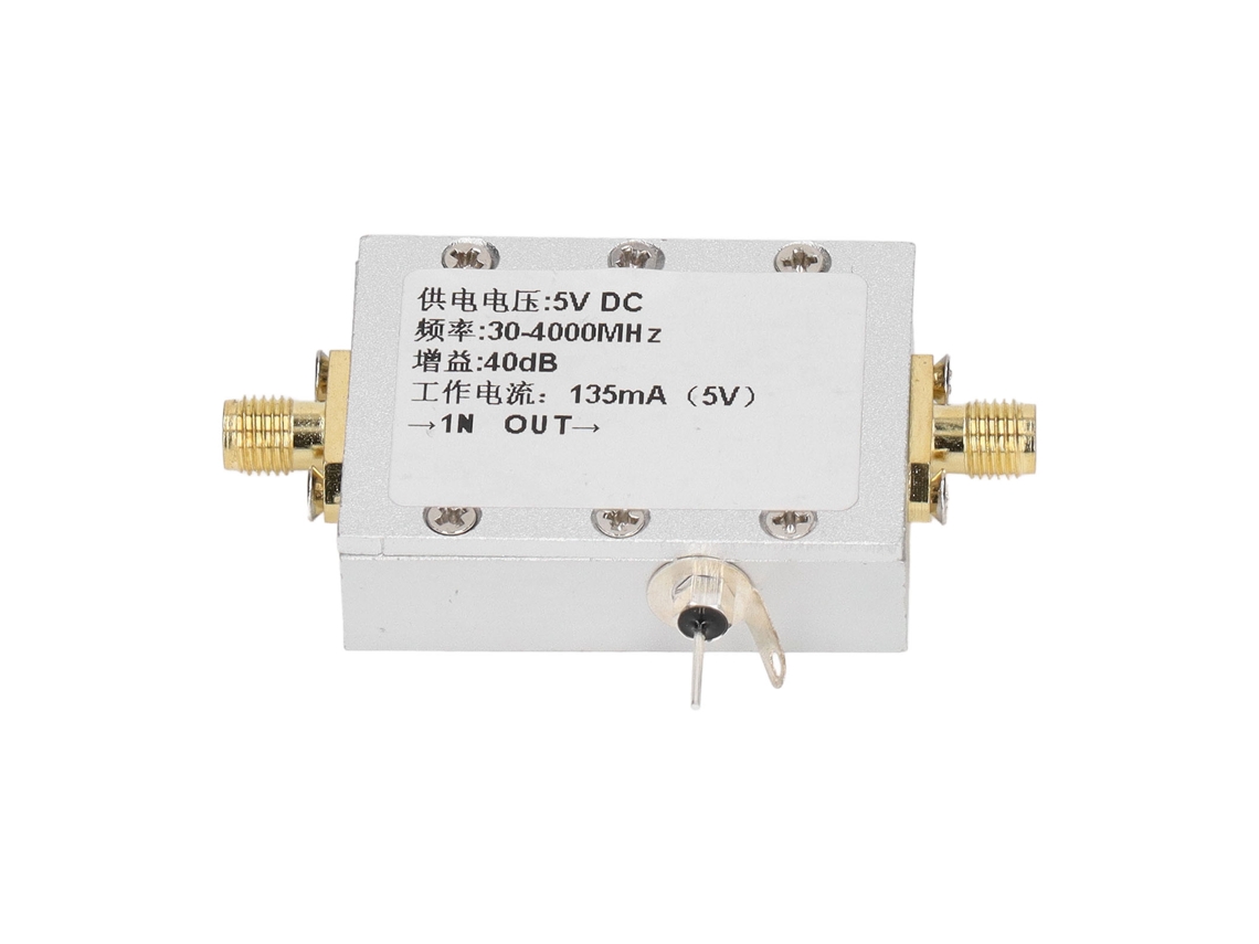 Módulo Amplificador Rf 30 A 4000 Mhz 40 Db Baixo Ruído Liga De Alumínio Para Receptor De Controle Remoto Dc 5 V Slowmoose