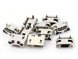 10 Unidades de Conector Smt Interno Micro B Usb de 5 Pinos para Montagem em Pcb CHABERLU