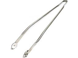 Pinça Para Churrasco Em Aço Inoxidável De Qualidade Alimentar, Com Rodas Giratórias E Cabo Extralongo, Ideal Para
