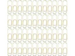 Porta Clipes Metálicos Canetas E Cadernos, 3,8cm 1,5 Polegadas, Dourado, 60 Unidades em 3 Caixas, Clipes