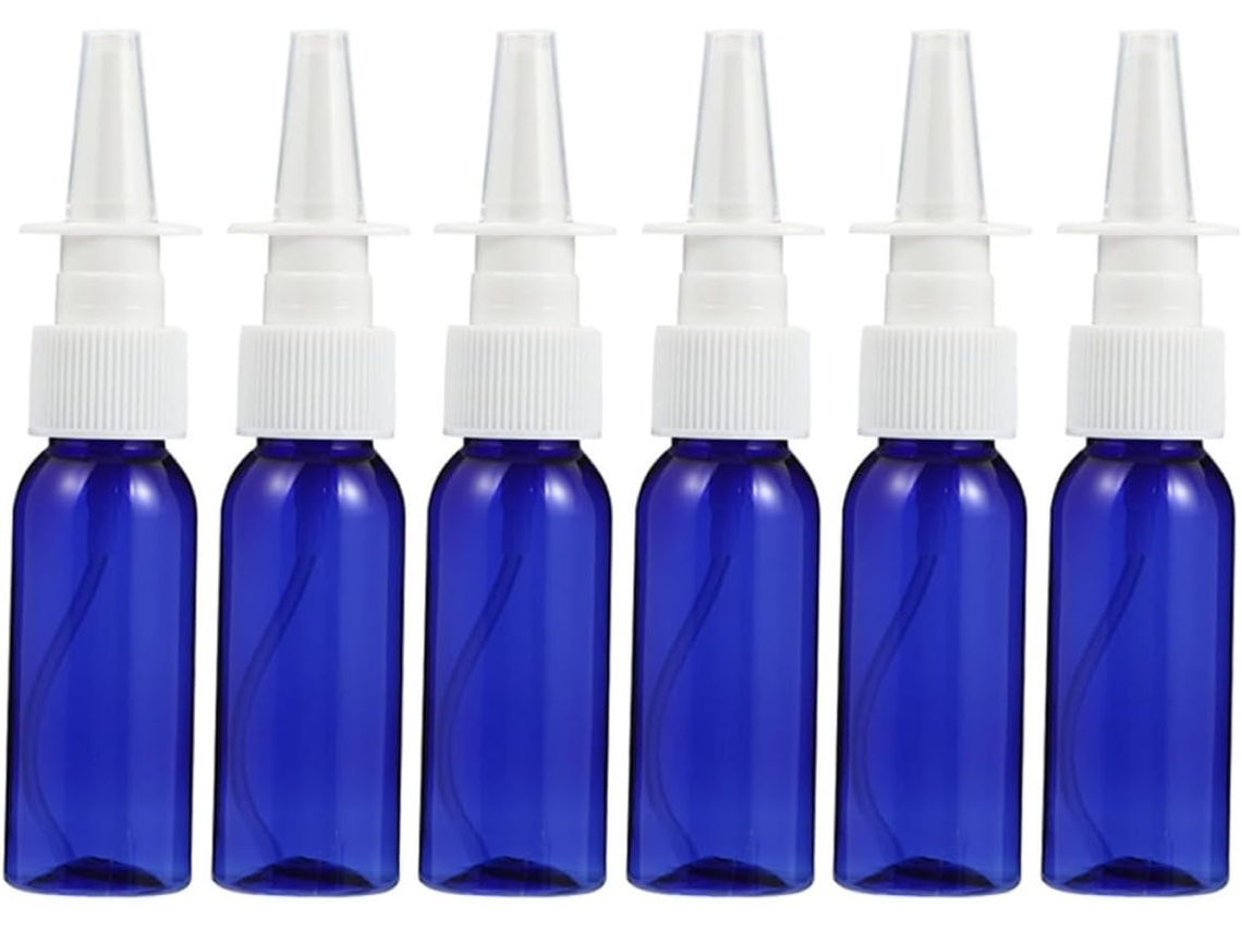 Conjunto De 6 Frascos De Spray Nasal, Pequenos Frascos De Plástico