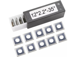 Pastilhas De Metal Duro Para Madeira, 12 X 2,2 Mm, Quadradas Lâminas
