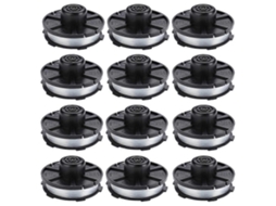 Conjunto De 12 Bobinas De Fio De Reposição Para Cortador De Grama Makita Akkusense, Modelos 196146-9 E 195858-1.