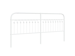 Cabeceira de substituição de 193 cm em metal branco, exclusiva da MAISON.