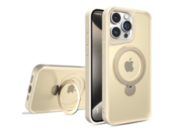Suporte Casa Para Iphone 14 Pro Max Pele Sintética Magnética Branco