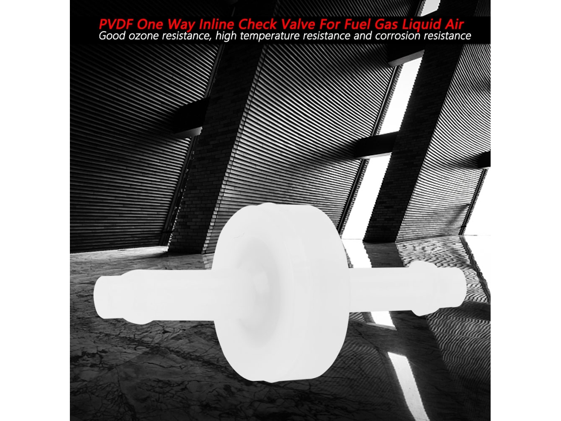 Válvula De Retenção Inline Unidirecional Pvdf 3/16"
