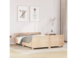 Vidaxl Cama Sem Colchão 160x200 Cm Madeira De Pinho Maciça