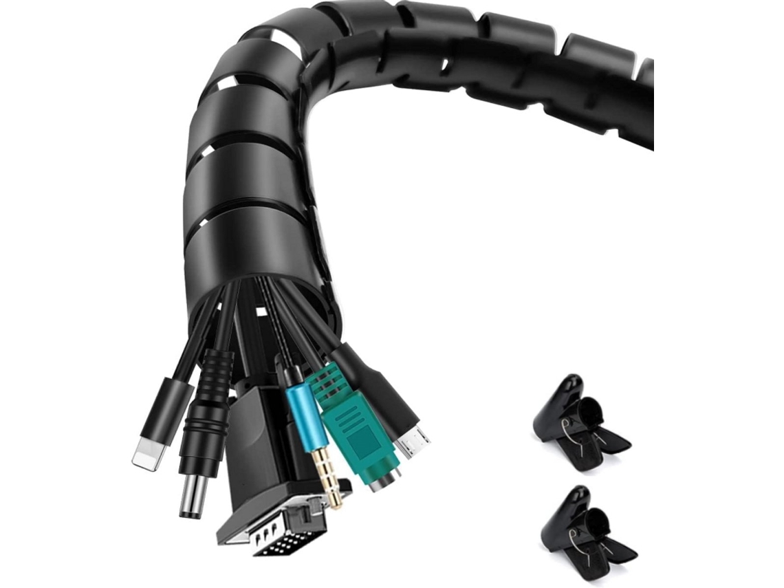 Manga Protetora para Cabos, para TV, PC, Home Theater, Carro, escritório AQUAFORGE