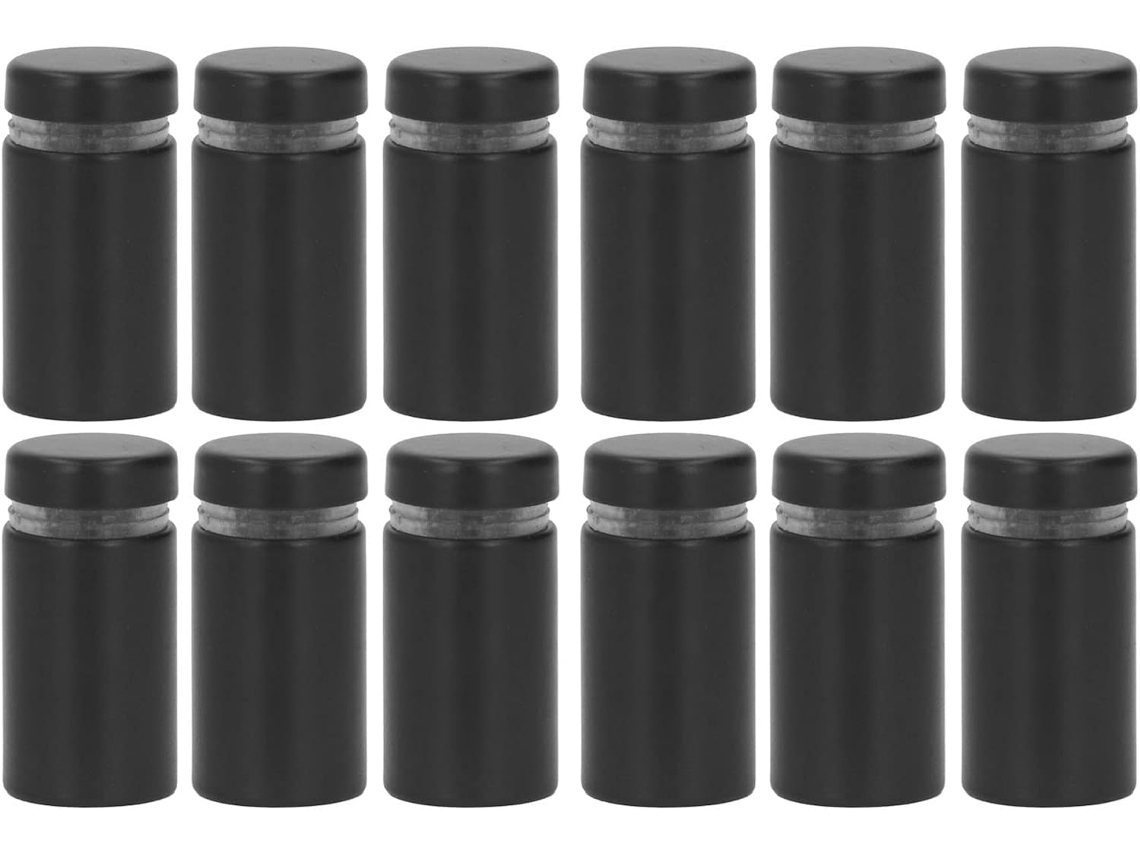 Conjunto De 12 Parafusos Espaçadores Aço Inoxidável Acuto, 16x 30mm, Para Fixação Na Parede De Fotos E Pôsteres
