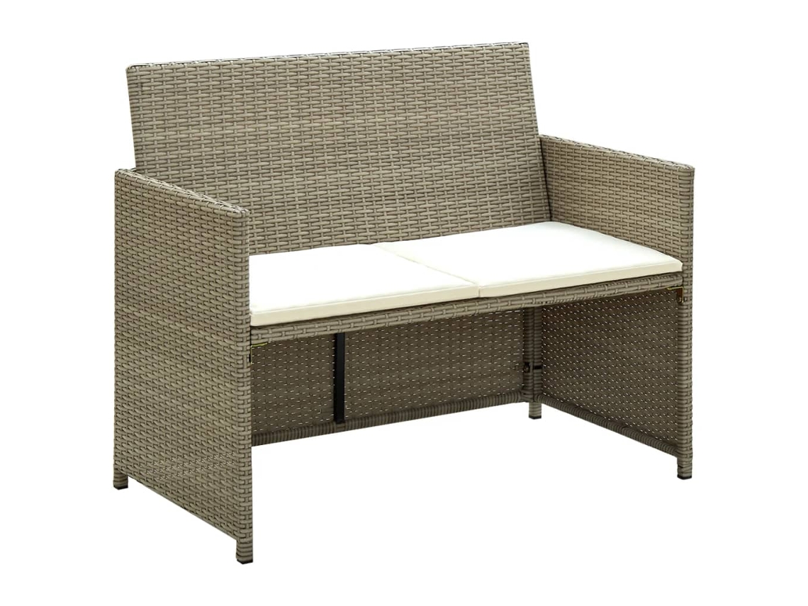 Sofa, Sofas Vidaxl Bege Rattan / Vime (n/a)