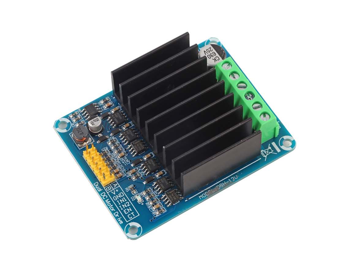 Módulo controlador de motor ponte H de 2 canais DC5 12V 0A 30A para controle de velocidade e direção