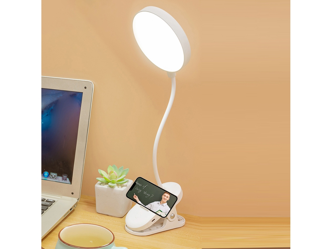 Rebe-luz Noturna Led Com Usb, Lanterna De Leitura Clip Para Cama Com 3 Níveis De Brilho E Mangueira Flexível