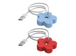 Mini Umidificador Para Plantas Flor Criativa Usb Azulvermelho Bestvite Azulvermelho