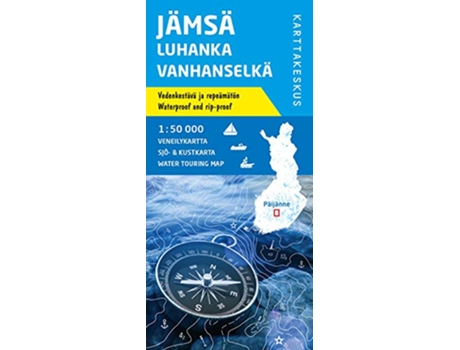 Livro Jamsa Luhanka Vanhanselka de Karttakeskus (Inglês)