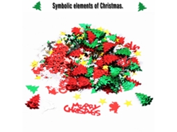 Conjunto De Decoração De Mesa Natal Com Confetes Simbólicos