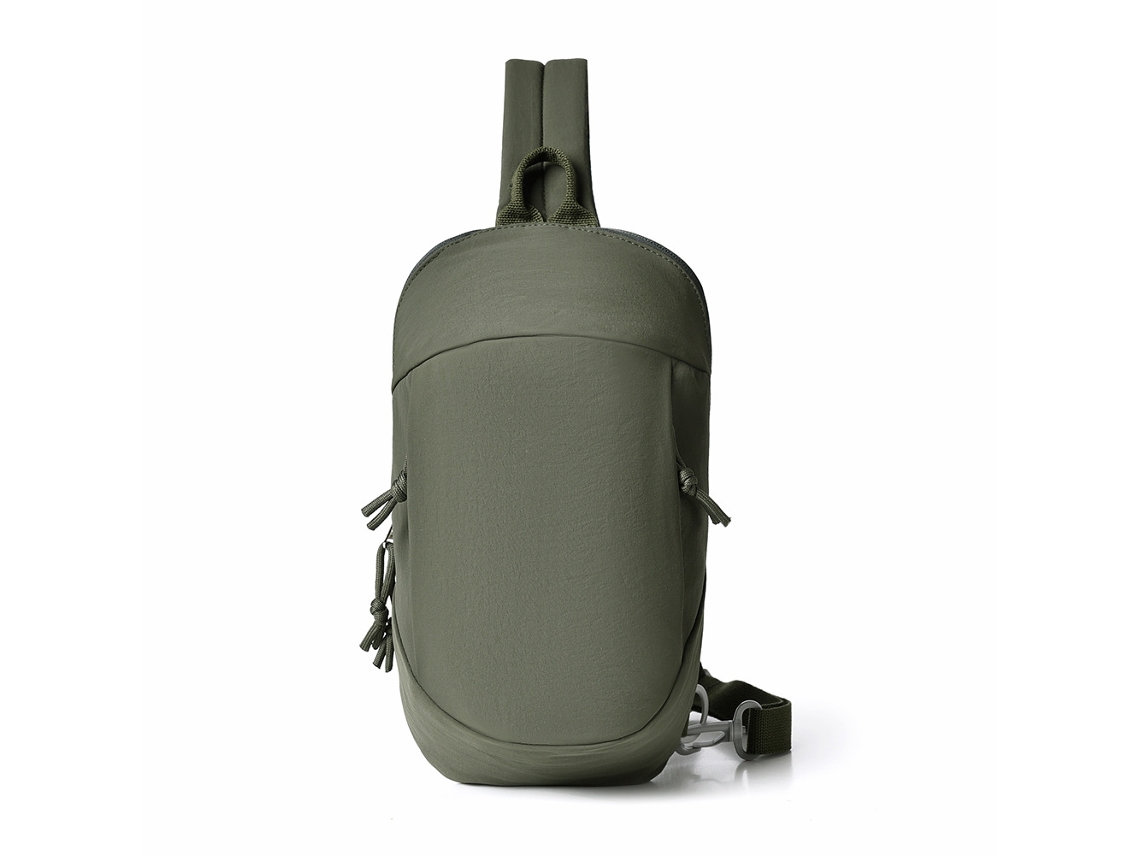 Mochila Antifurto (verde Militar), Bolsa Pequena Para Atividades Ao Ar Livre, Bolsa Transversal Leve.