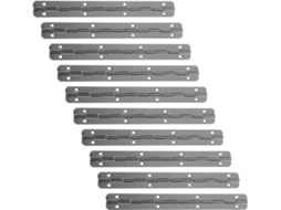 Conjunto De 10 Dobradiças Pequenas Para Piano, 150x17mm, Dobradiças Contínuas Reforçadas Para Portas De Armários E