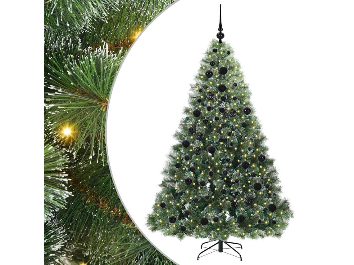 Decoração Sazonal Vidaxl Verde Plástico (180 Cm)
