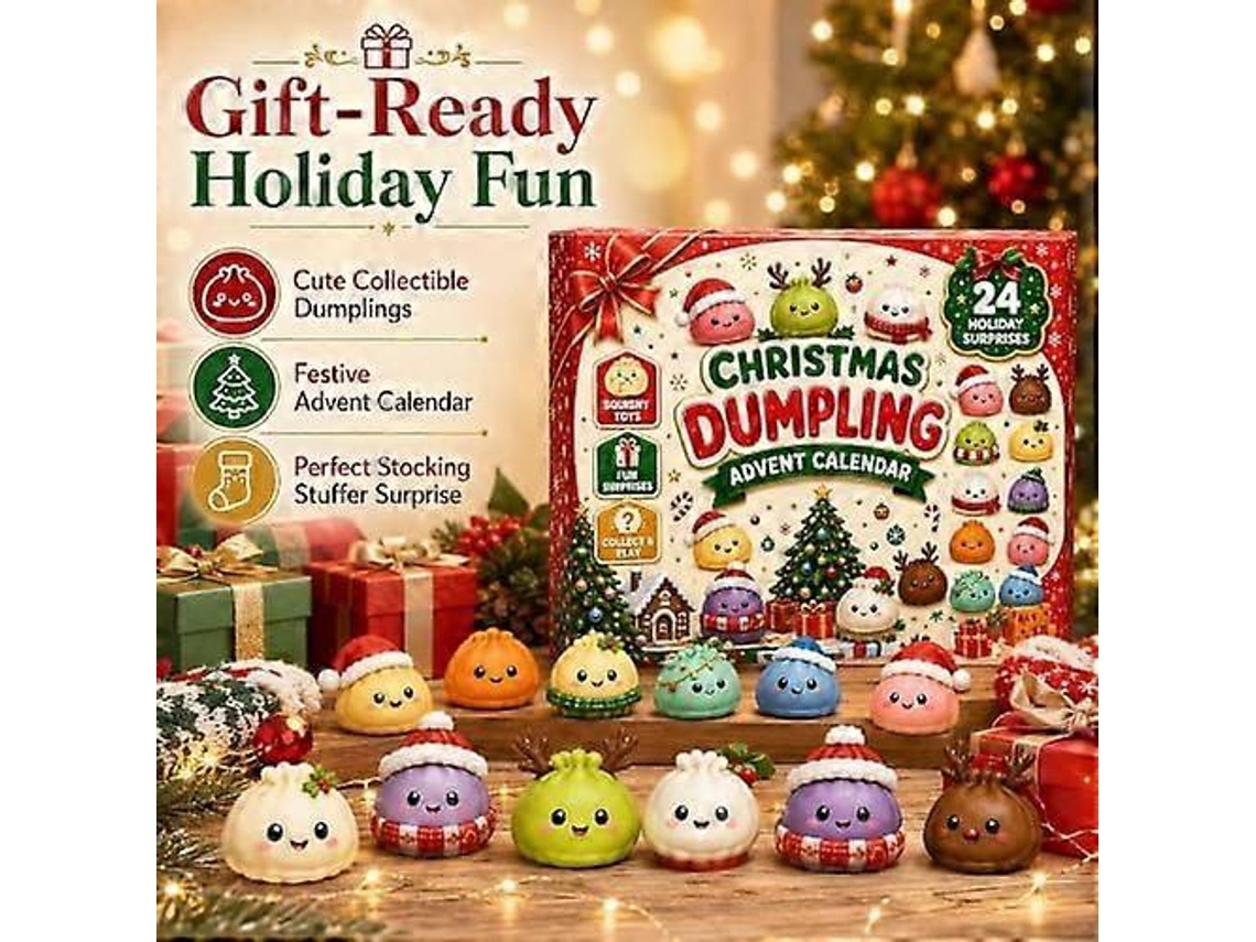 Calendário Do Advento Com 24 Mini Squishies Natalícios