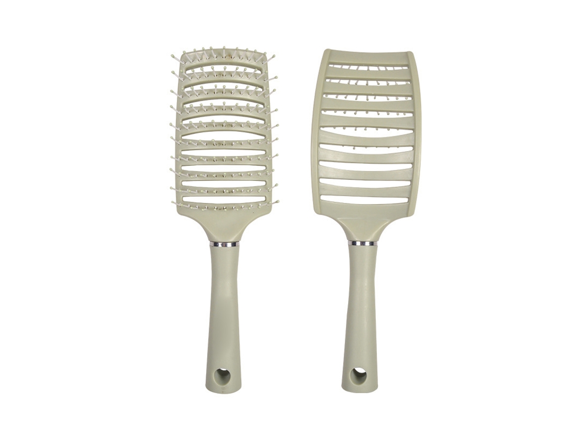 Pente Curvo Com Vents Profissional Para Secagem Rápida Desembaraçar Massagem Cabelo Verde