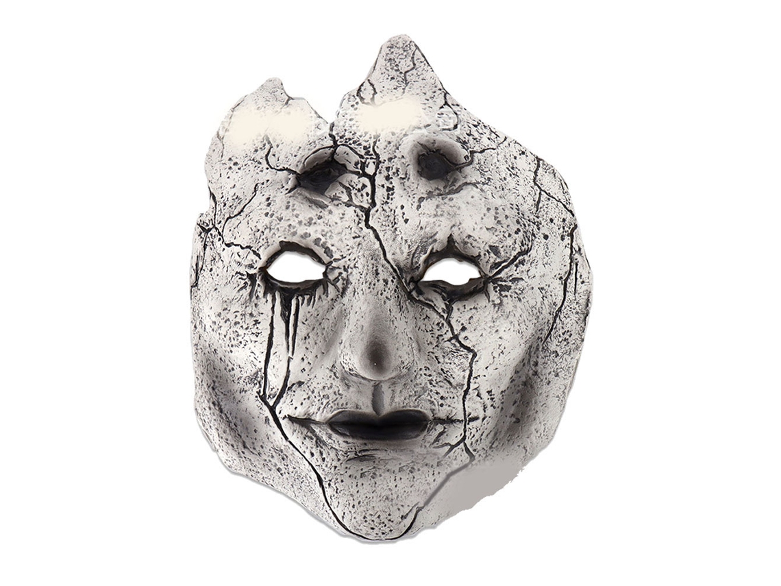 Máscara de Cosplay Meia Face Látex Assustadora para Festa Terror com S/MARCA
