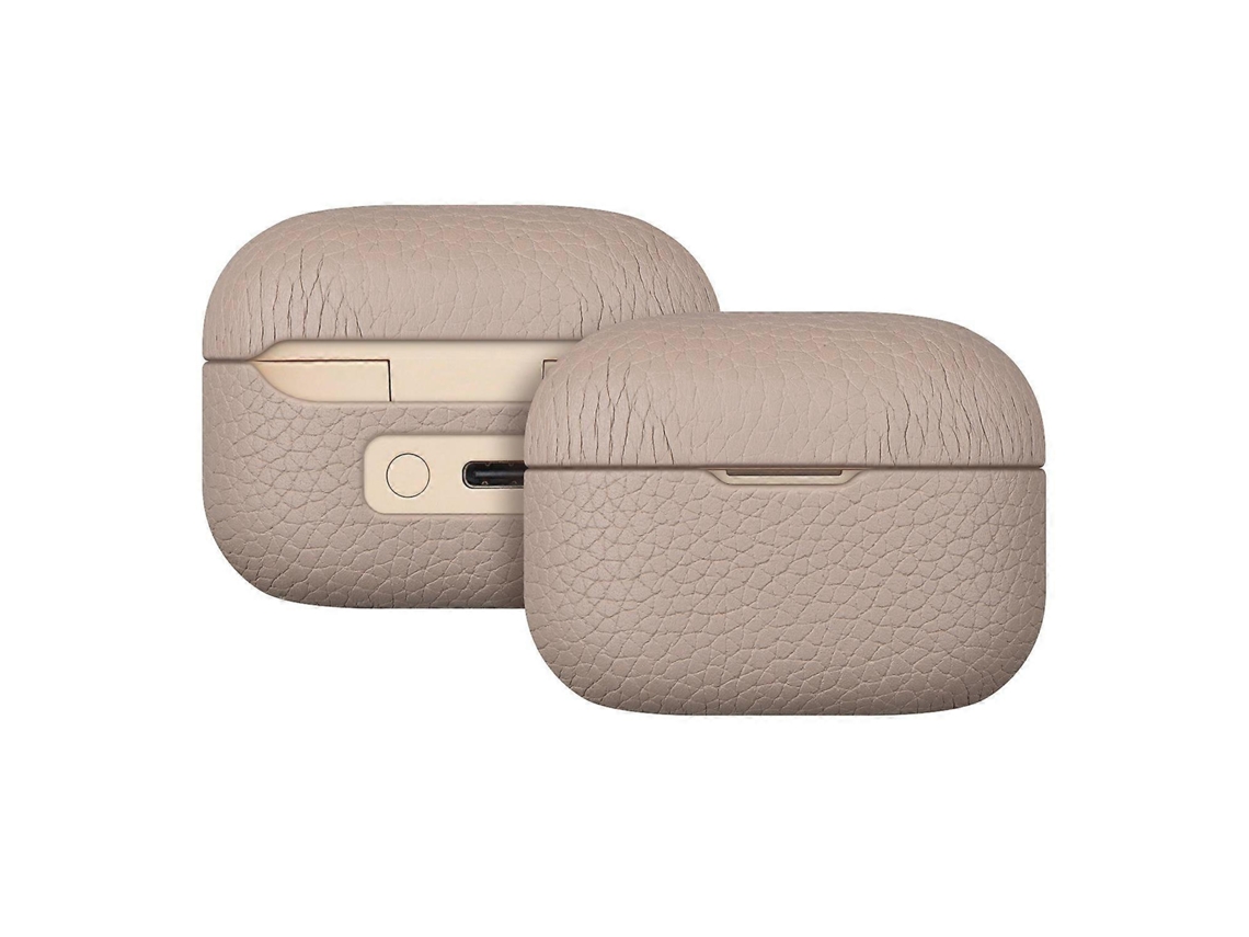 Capa Protetora De Couro Com Estampa De Lichia Para Fones De Ouvido Bluetooth Sony Linkbuds S