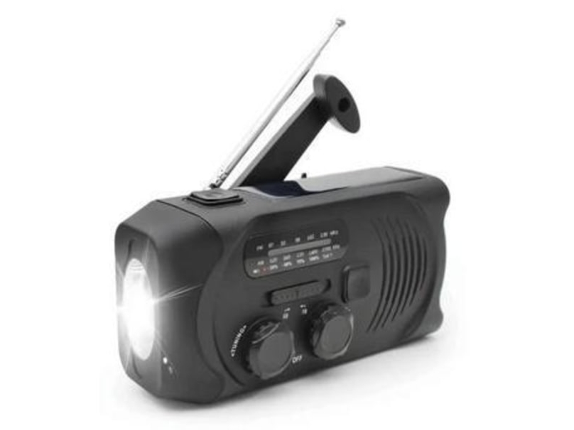 Rádio Uzoli AQUAFORGE, solar portátil, dínamo, 3000w