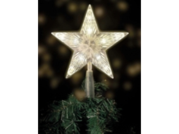 Omni copa de Árbol de Navidad Con 10 Led Y Plug Estrella Iluminada En Blanco Cálido Decoración Clásica Y Duradera