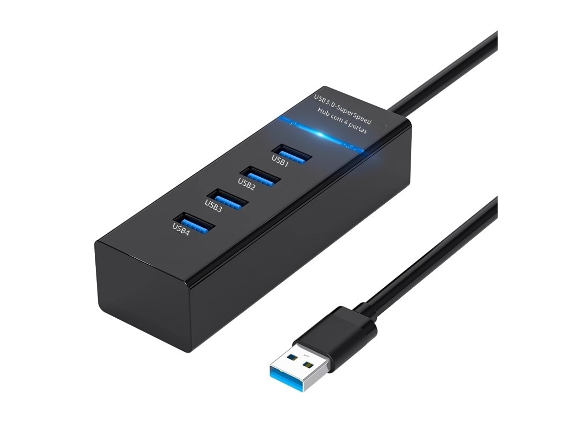 Extensor Usb 3.0 Hub Multifuncional Para Notebook, Conecte Mouse, Teclado E Pen Drive
