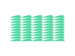 Plumas de flecha leves, escudo, para arqueiro outdoor, DIY, verde
