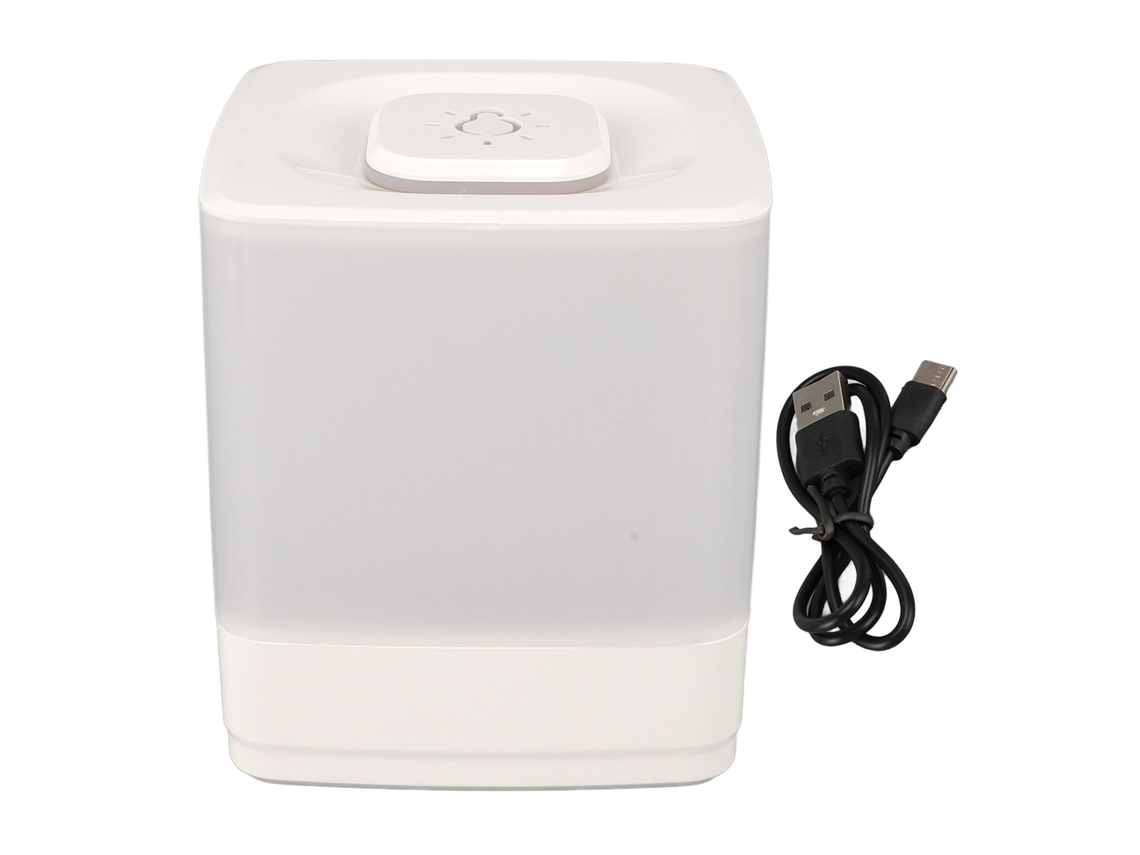 Rebe-lâmpada De Mesa Led Com Toque, 3 Temperaturas, Dimmável E Carregamento Usb