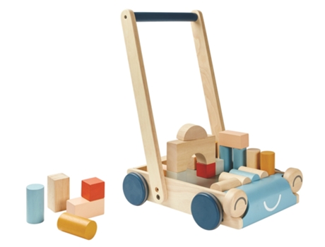 Baloiço PLAN TOYS, THE GREEN COMPANY Madeira - Azul - 36,5 x 28 x 49 cm)