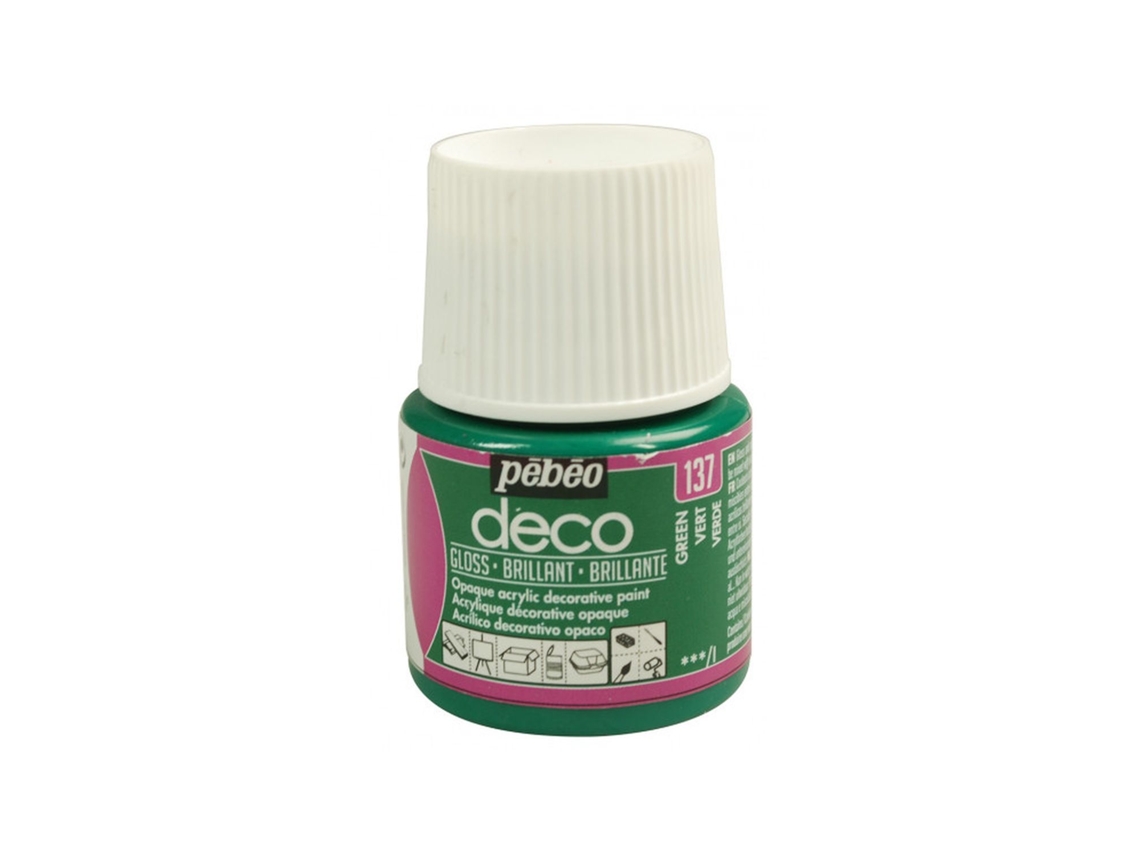 Tinta Acrílica PÉBÉO (Opaca - Brilhante Verde 45 ml)