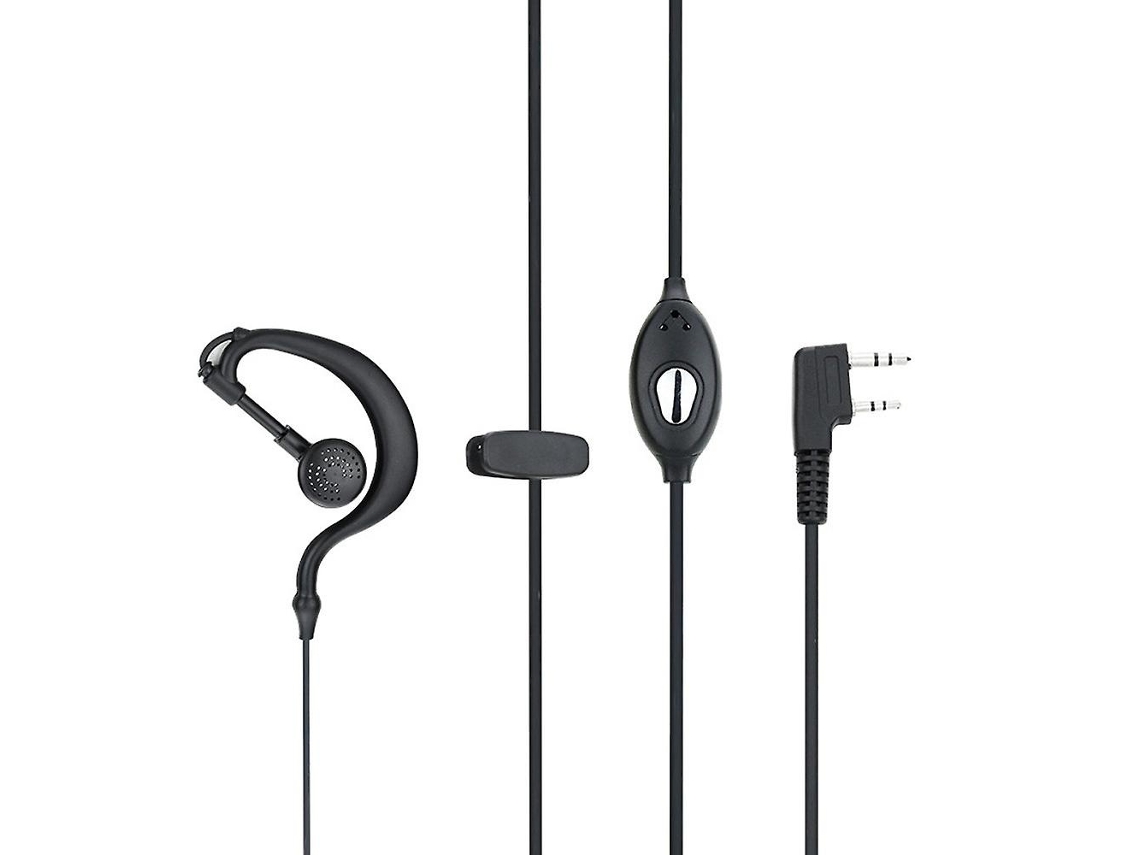 Lurelia Microfone Ptt Para Baofeng, Uv5r Preto