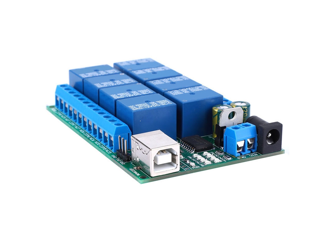 Laxiscreed Controlador Usb Multifuncional De 8 Canais Com Porta Uart Para Projetos Eletrónicos