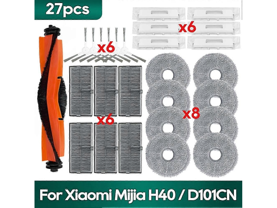 Para H40 / D101cn Acessórios Página Principal Escova Filtro Hepa Mops Saco De Pó Peças De Reposição Brilvibera