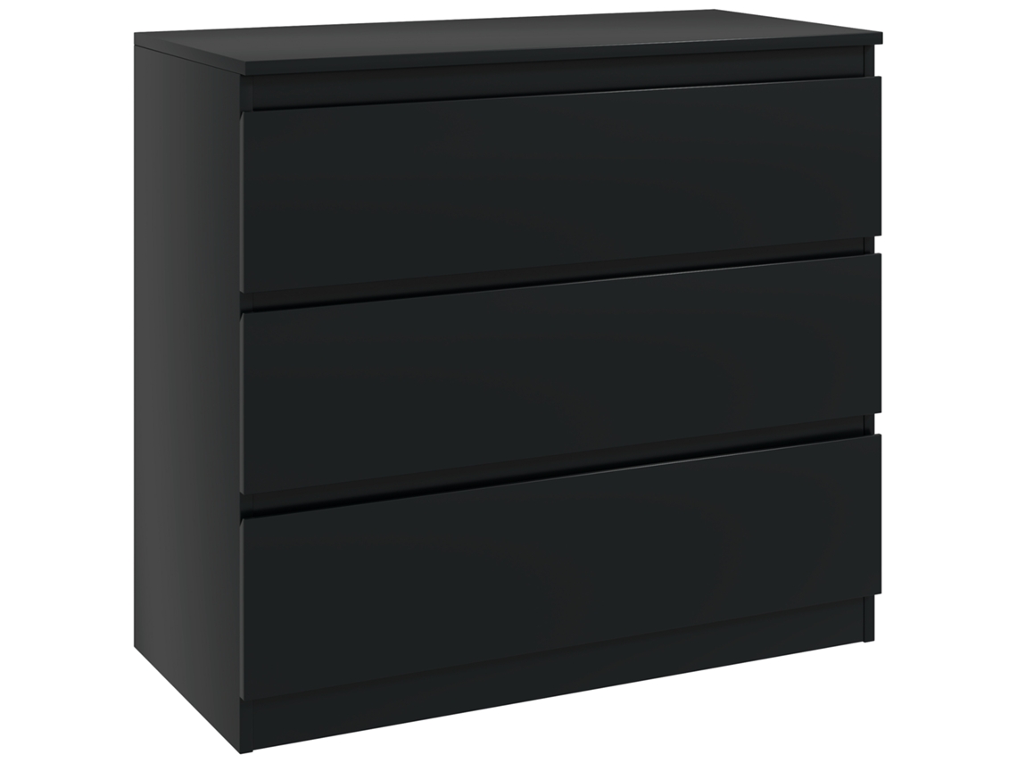 Cômoda 3 Gavetas Elegante Quarto 80x39x73cm B