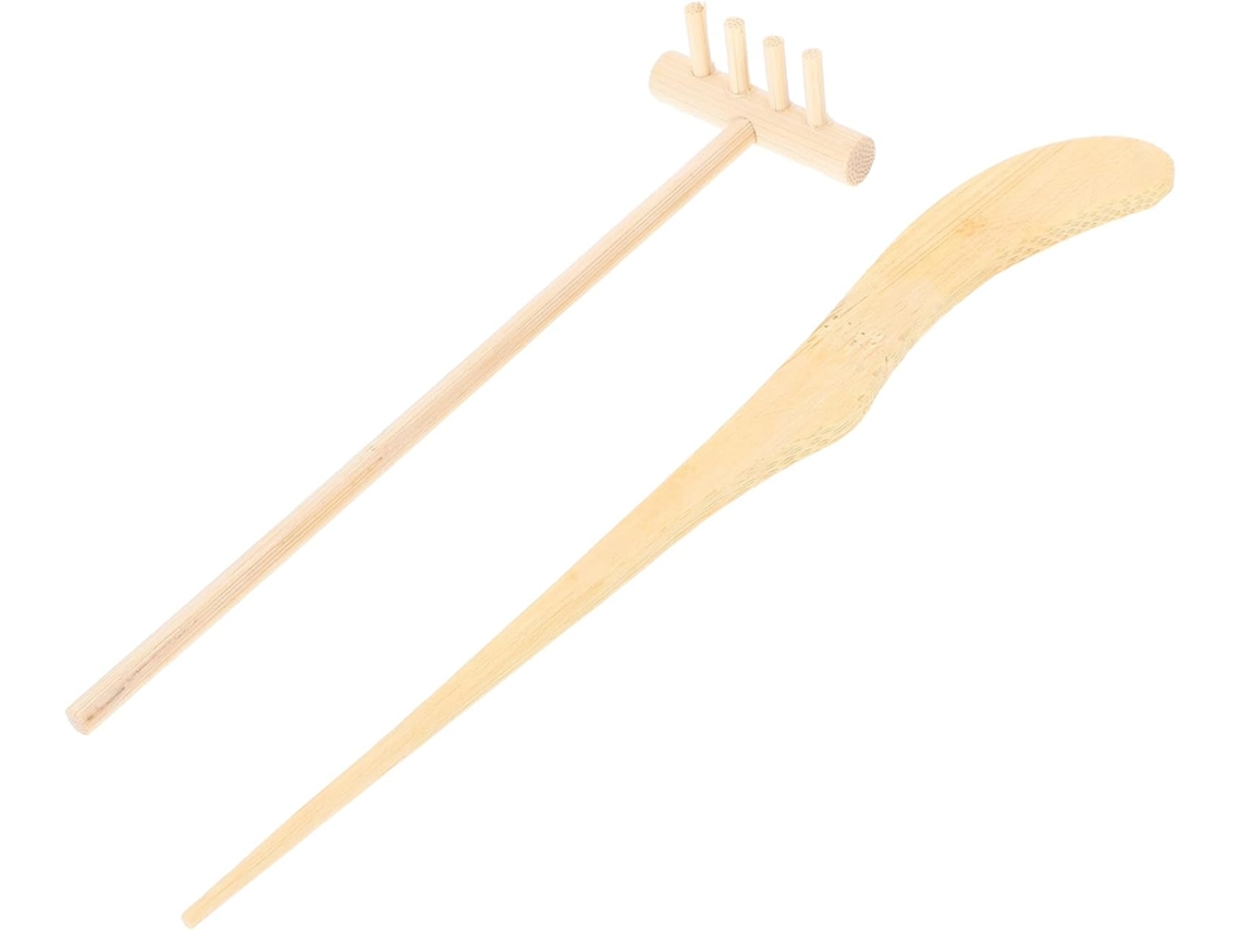 Conjunto De Mini Rastelos E Acessórios Para Mesa De Areia De Jardim Zen.