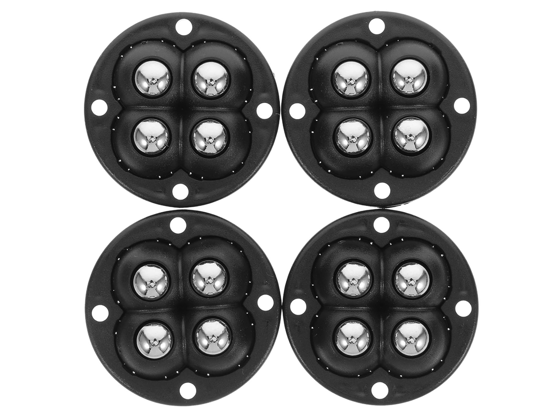 Conjunto De 4 Rodízios Autoadesivos Para Móveis Gadpiparty Em Abs