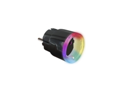 Tomada Inteligente Wifi com Medidor de Consumo e Leds Multicor 230Vac 12A 2500W Preto SHELLY Plus Plug S Black