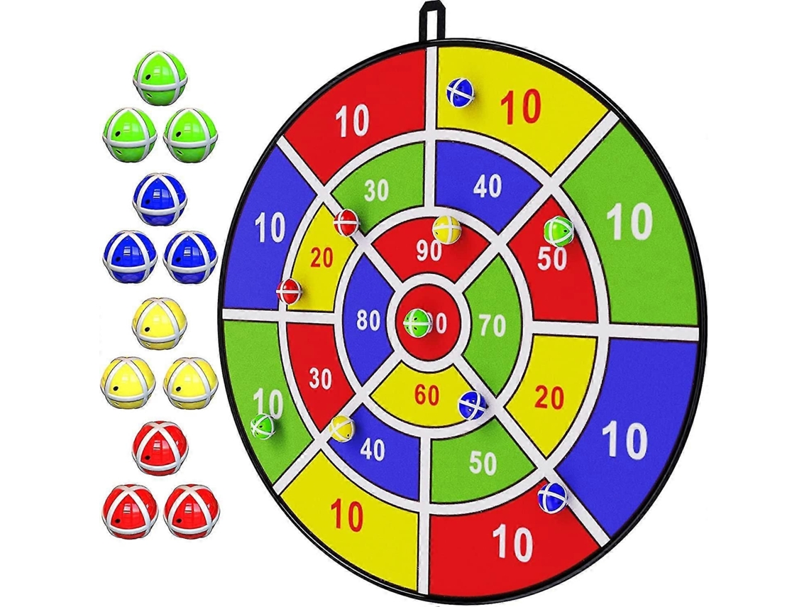 Alvo De Dardos Grande De 29 Polegadas Para Crianças, Com Bolas Adesivas, Brinquedo Para Festas E Atividades Esportivas Internas E Externas