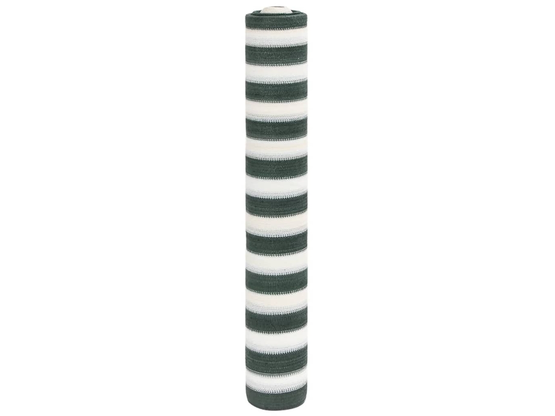 Vidaxl Rede Ocultação P/ Privacidade Pead 150g/m² 1,5x25m Verde Branco