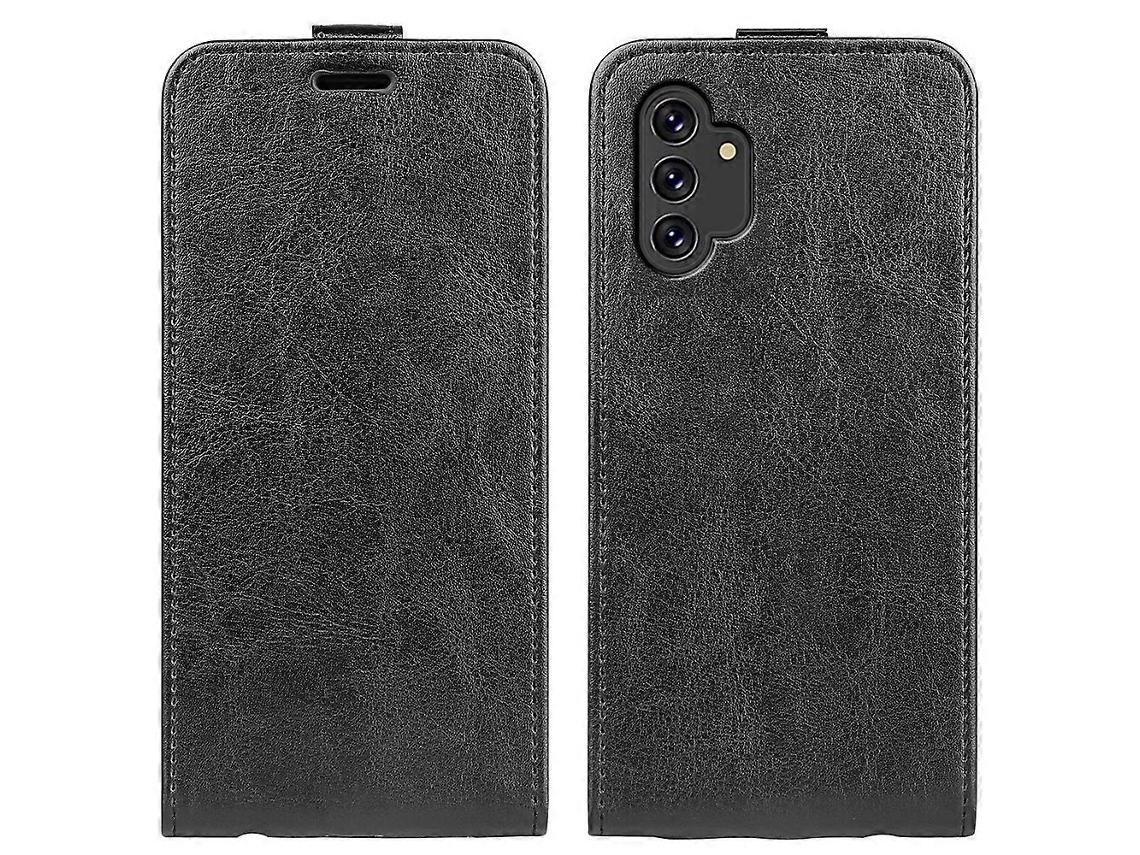 Capa De Couro Com Flip Vertical Texturizado Com Compartimentos Para Cartões E Porta-retratos Para Samsung Galaxy A13 4g R64
