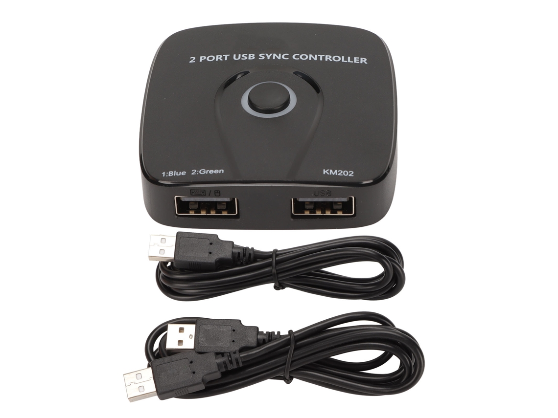 Switch Seletor Usb 2 Em 1 Multifuncional Controlador De Sincronização Km Com Transmissão Estável