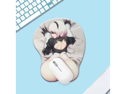 Mouse pad de silicone antiderrapante bidimensional 3D Beauty Neil Anime CXC (1 peça/006)